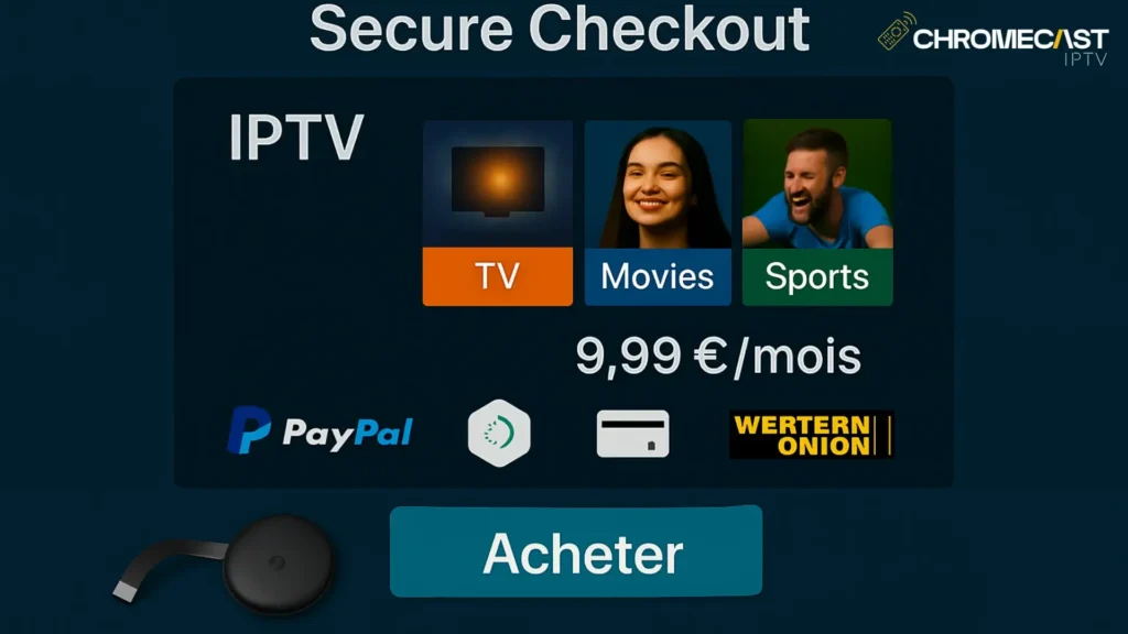 Payer son abonnement IPTV France avec PayPal, crypto, CB et autres options sécures